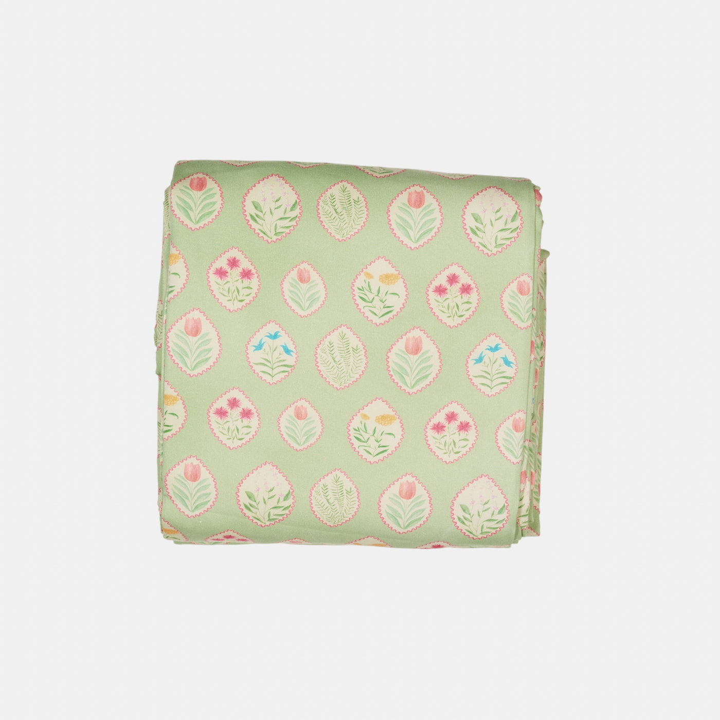 Tablecloth Green Tulips
