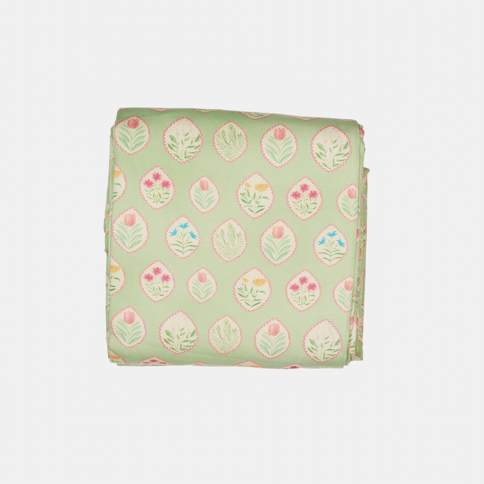 Tablecloth Green Tulips
