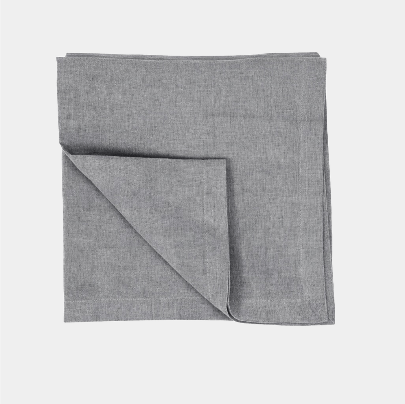 Gray Linen Tablecloth - Round