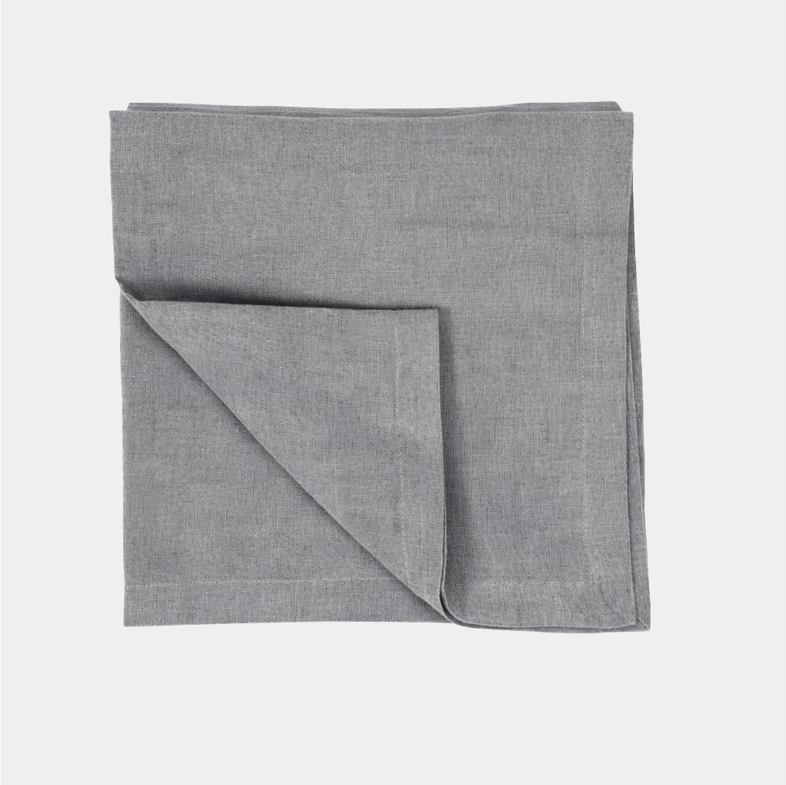 Gray Linen Tablecloth - Round