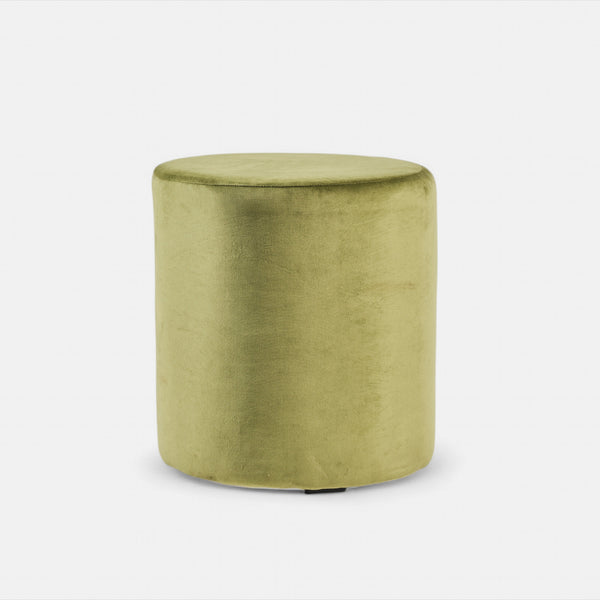 Green Velvet Pouf