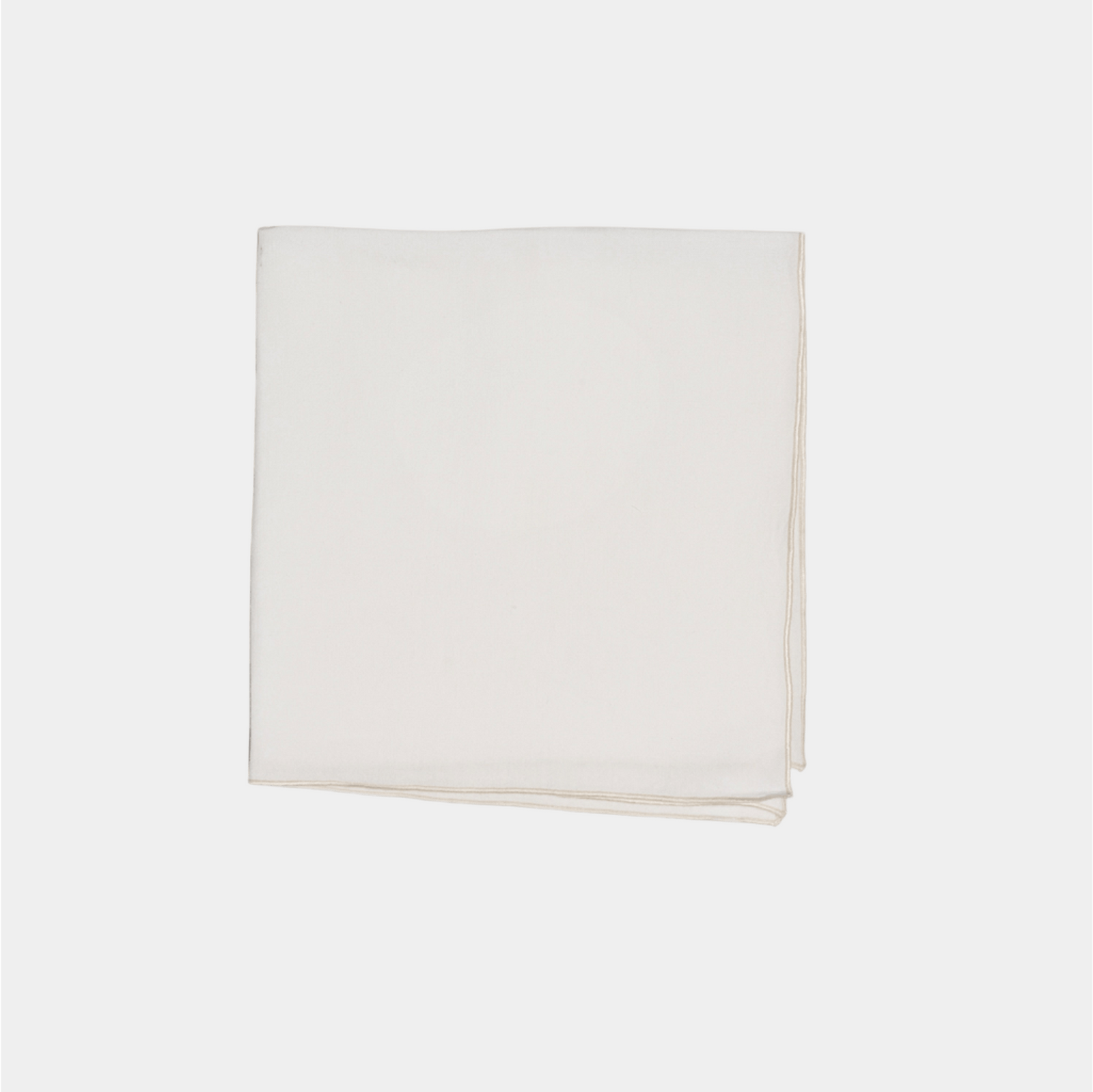 White Linen w/Rolled hem Napkin