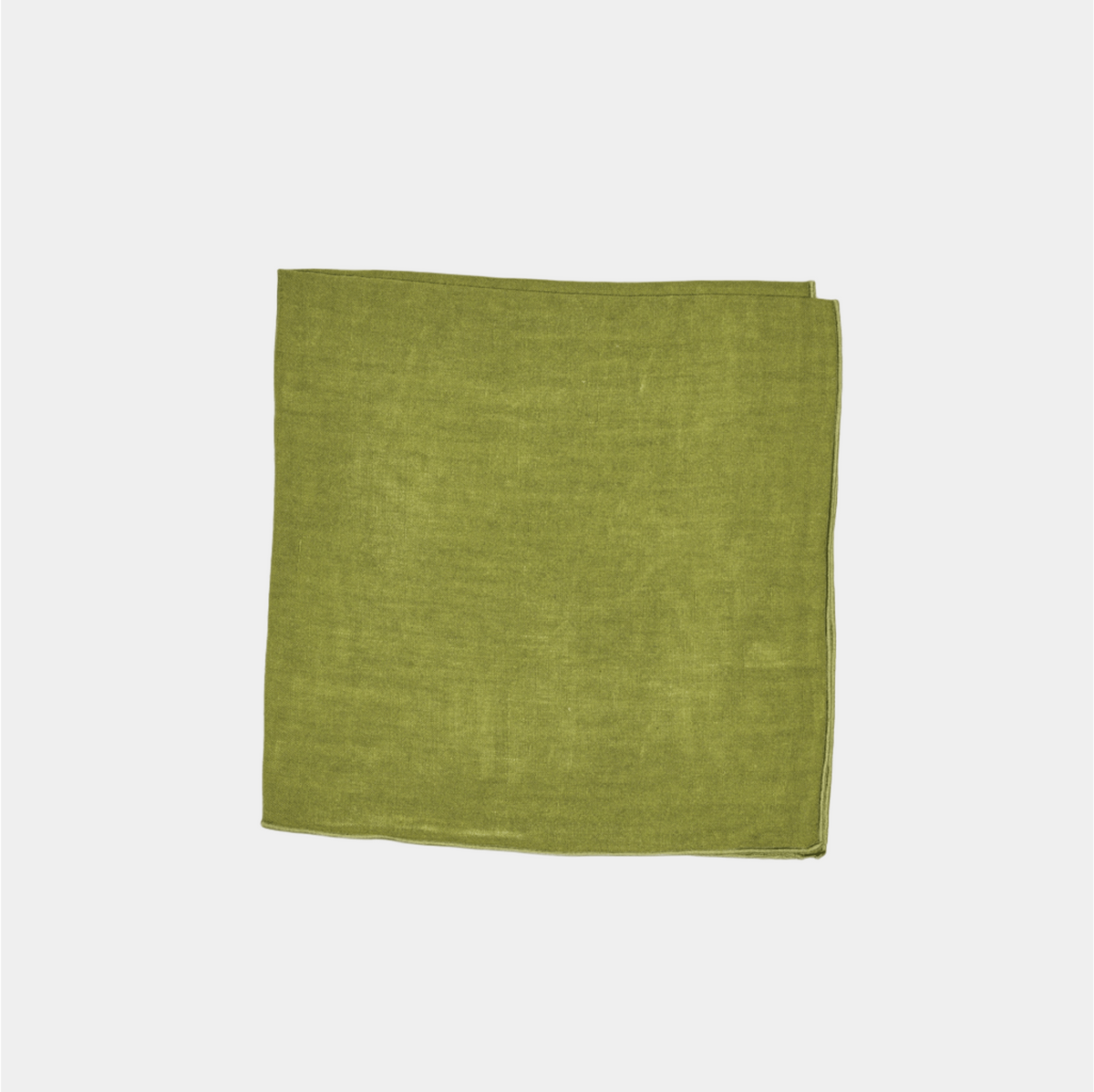 Green Linen w/Rolled hem Napkin