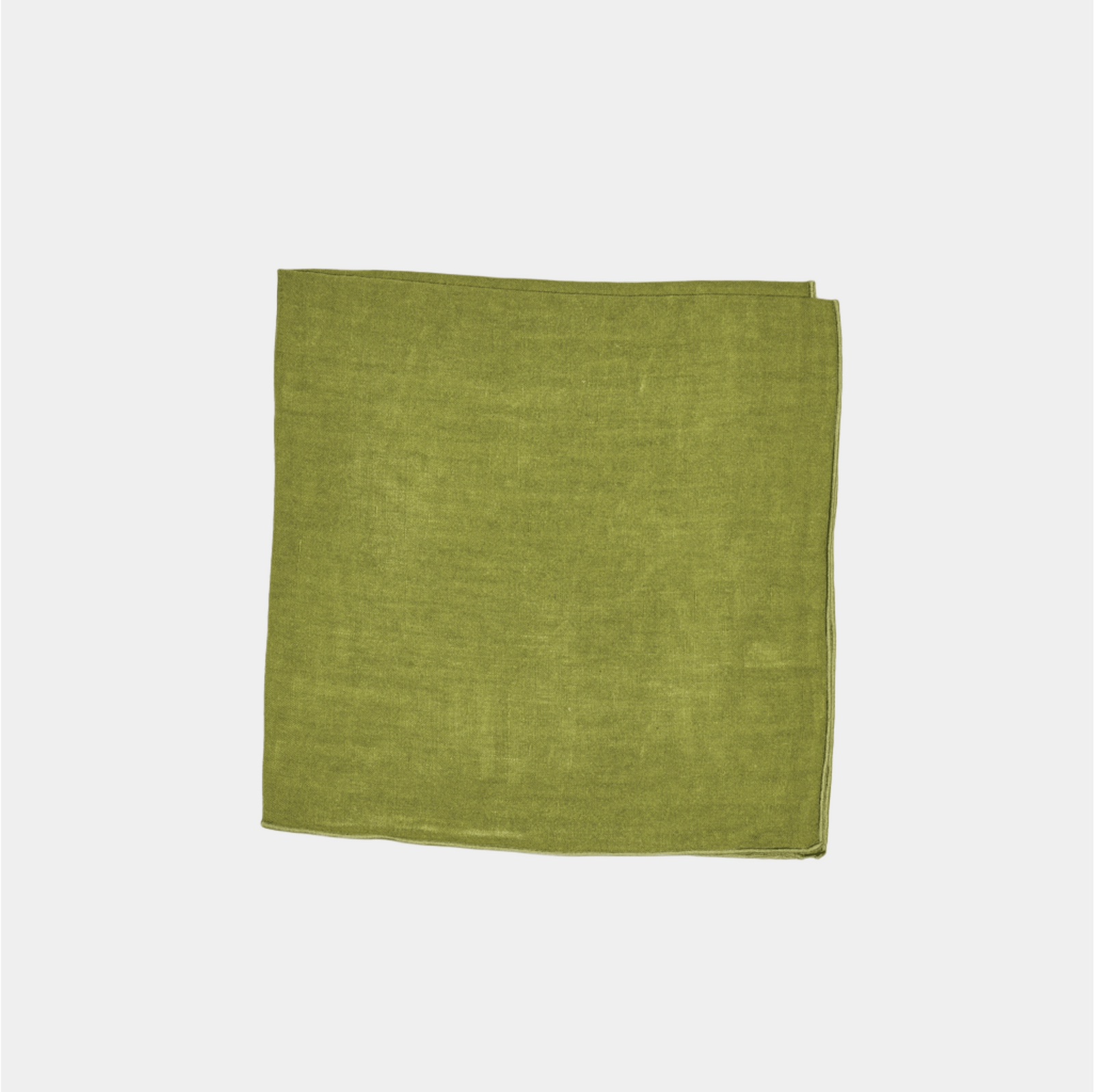 Green Linen w/Rolled hem Napkin
