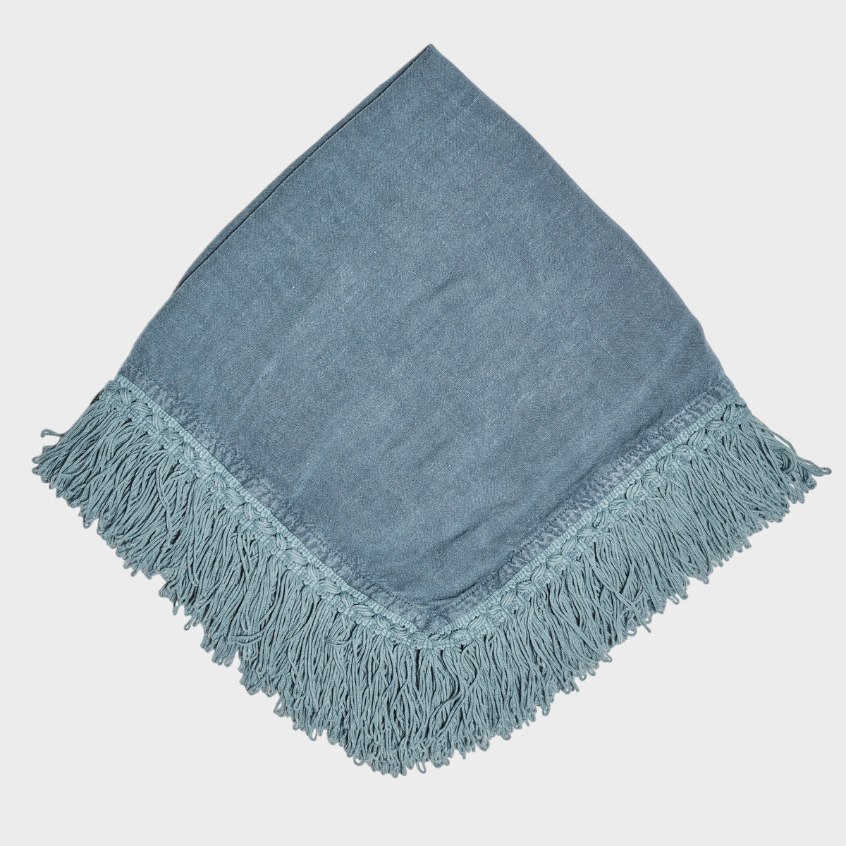 Blue Fringed Napkin