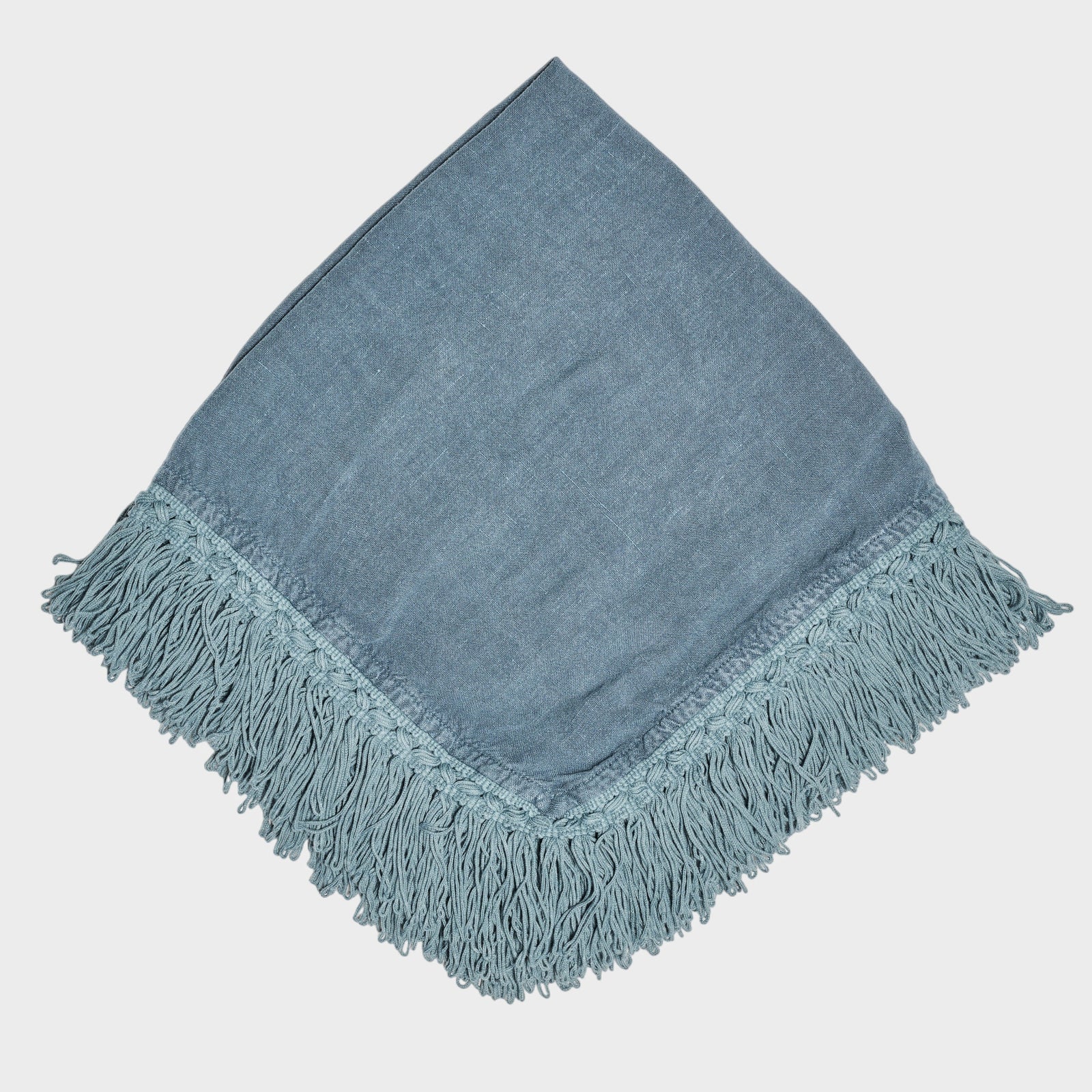 Blue Fringed Napkin