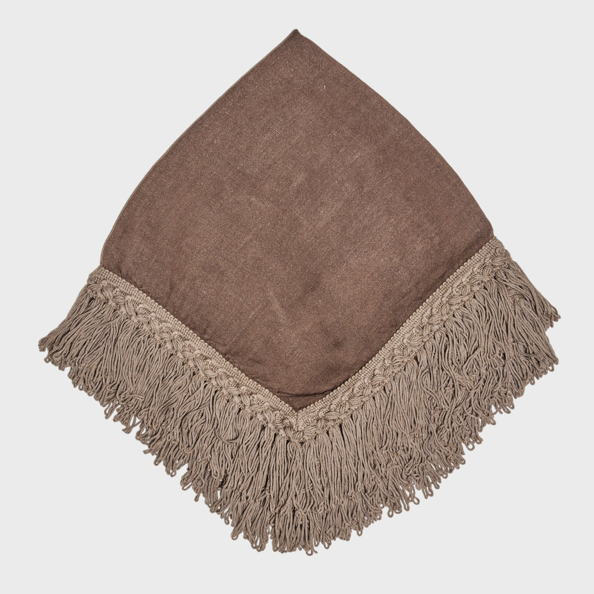 Brown Fringed Napkin