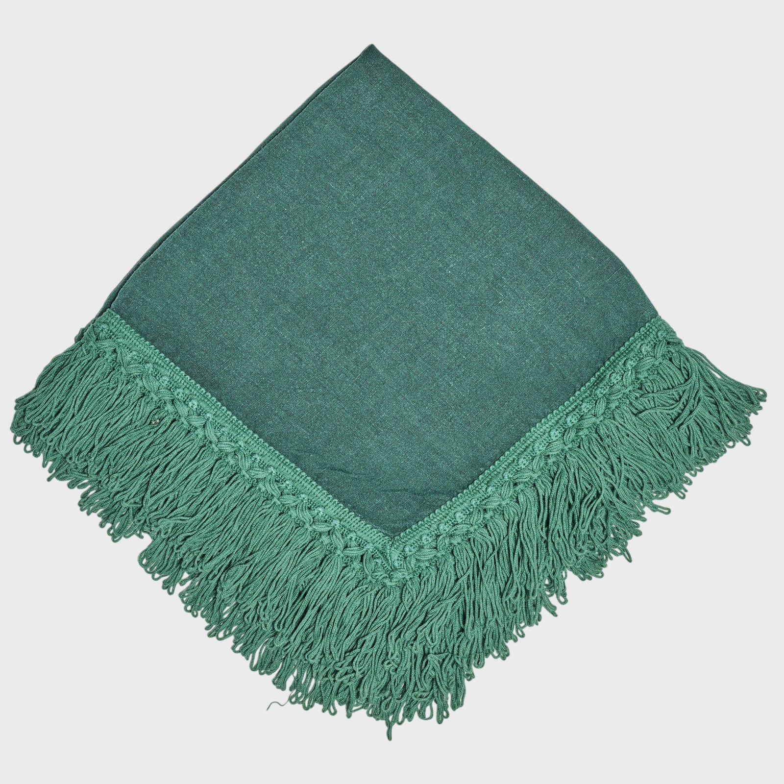 Forest Green Fringed Napkin