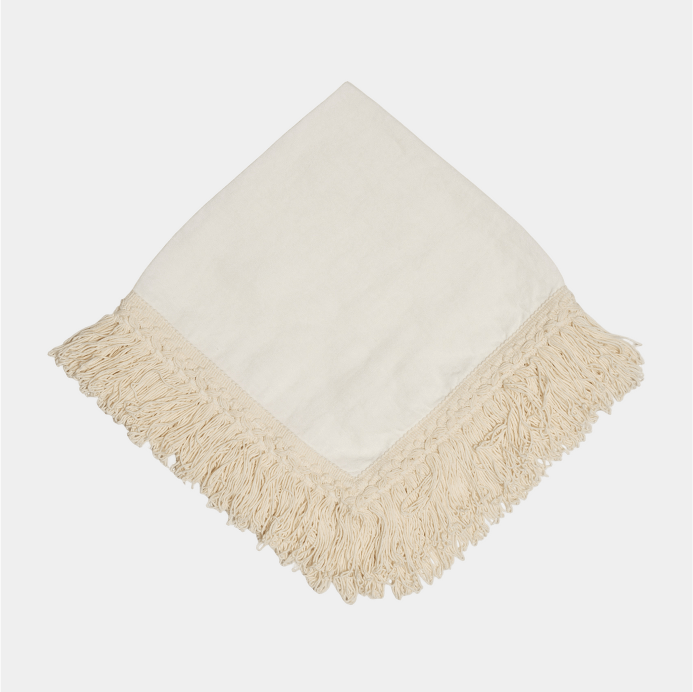 White Fringed Napkins