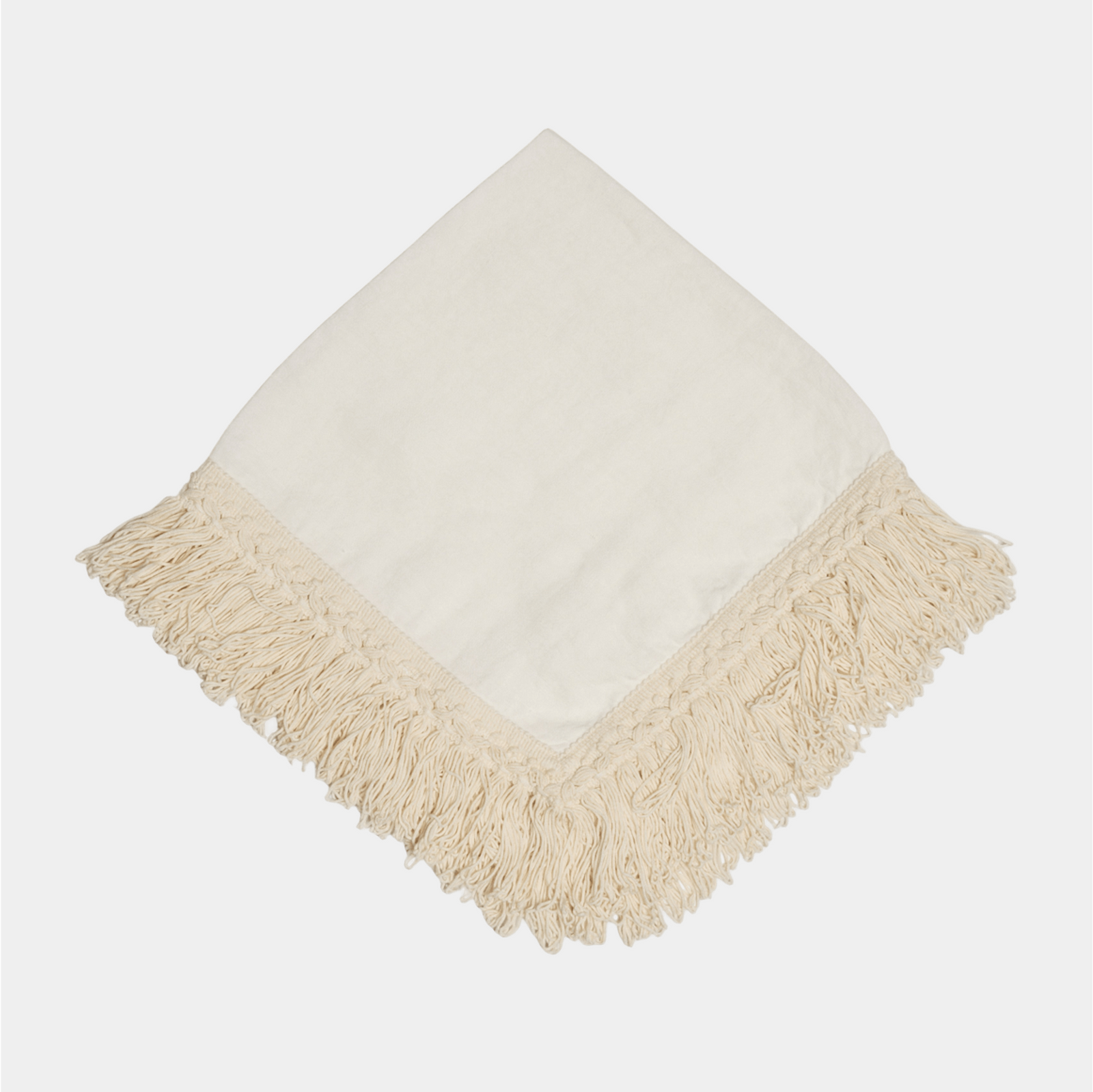 White Fringed Napkins