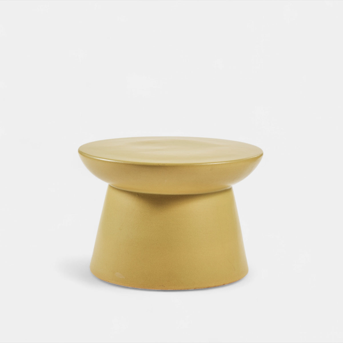 Green Earthenware Side Table