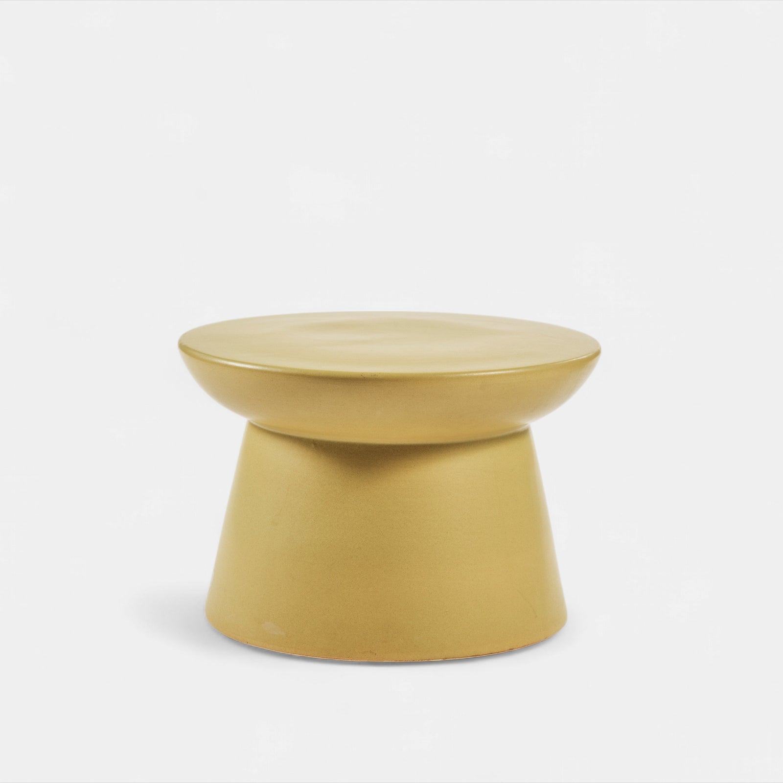 Green Earthenware Side Table