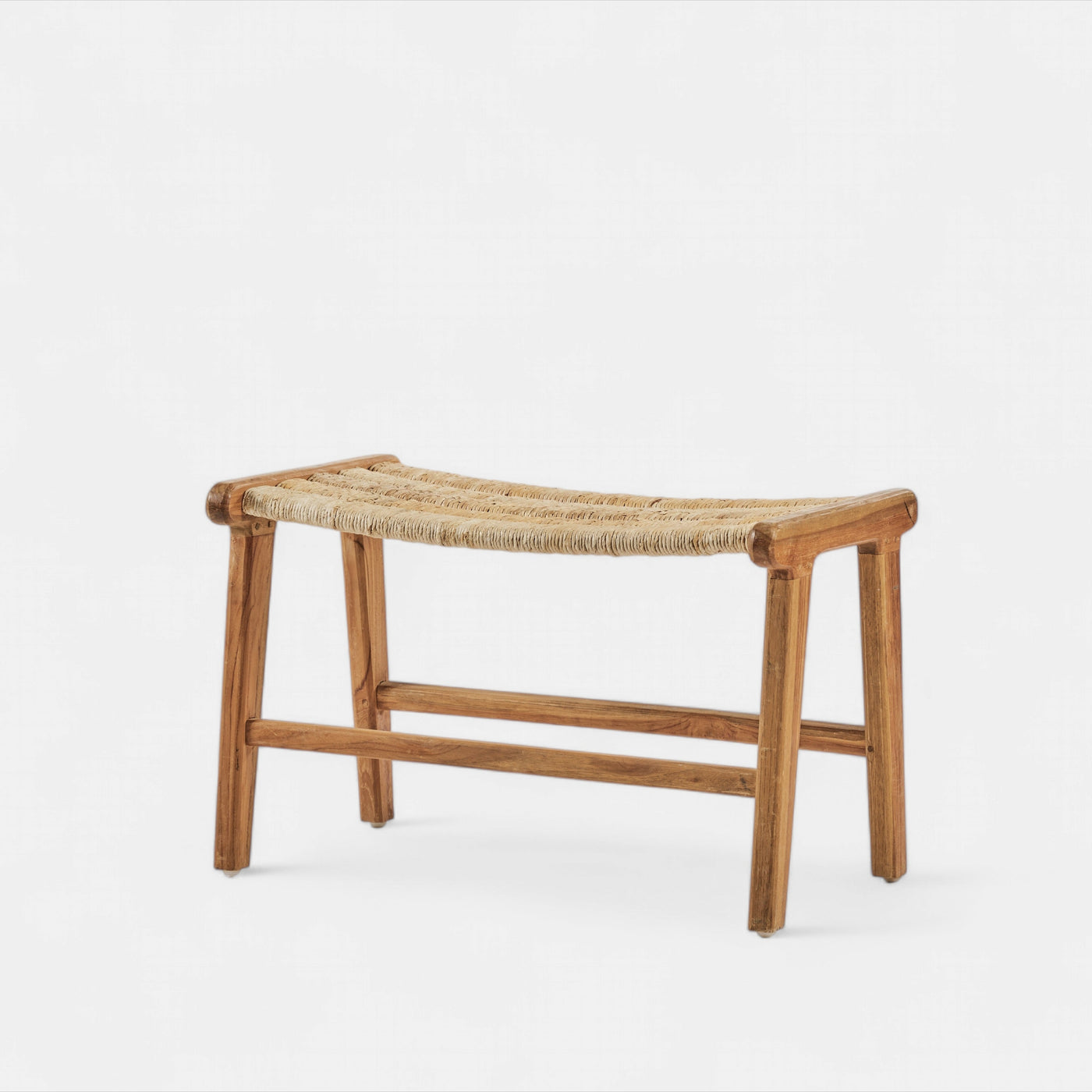 Rattan Wood Lounge Stool