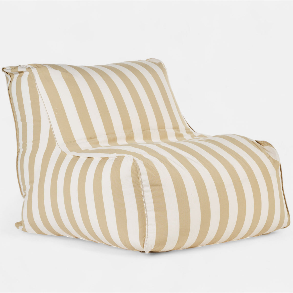 Cream Striped Bean Bags