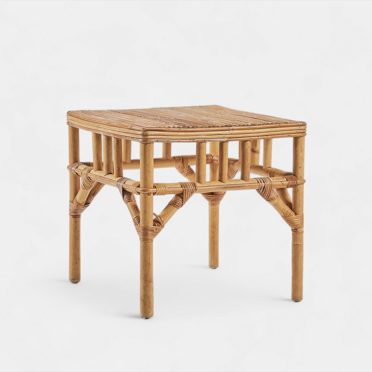 Rattan Square Side Table S