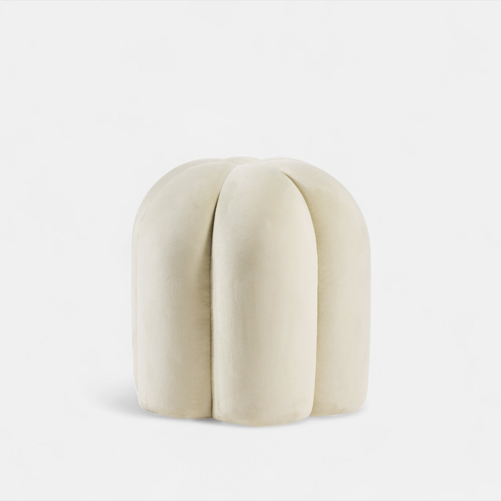 White Pouf Hexagonal