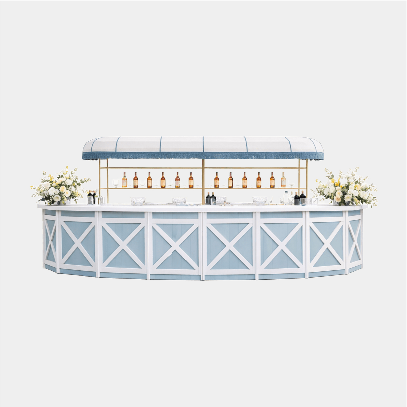 Blue Wooden Bar