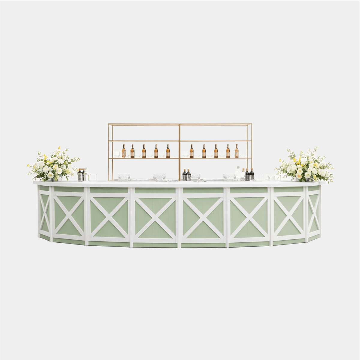 Green Wooden Bar