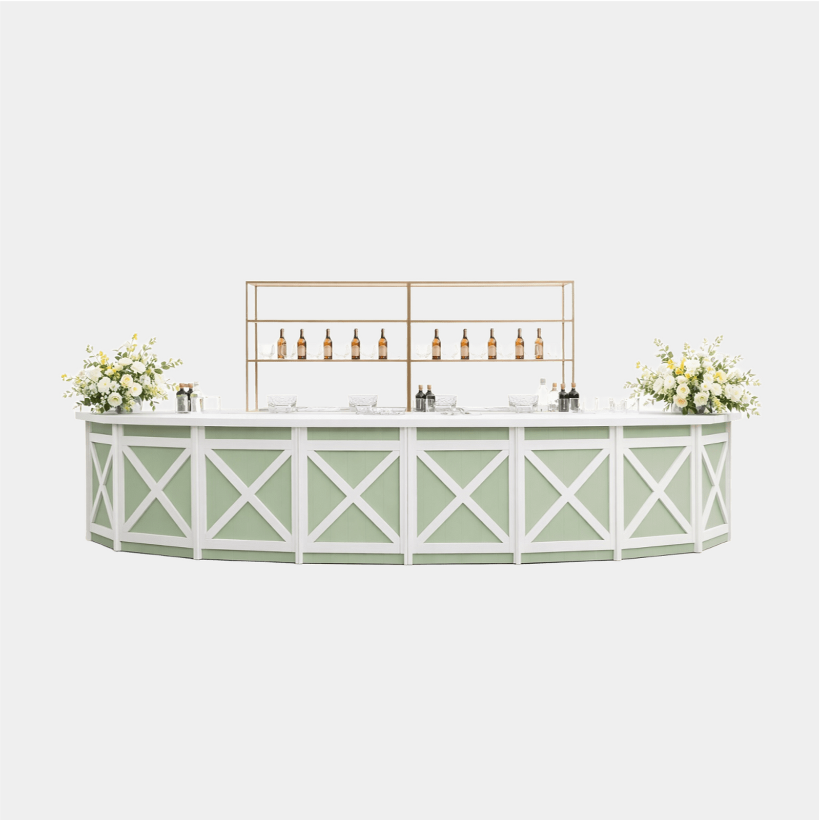 Green Wooden Bar