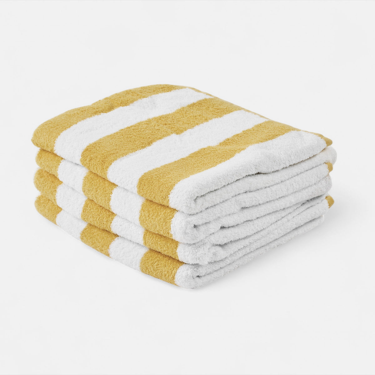 Yellow/White Striped Beach Towel
