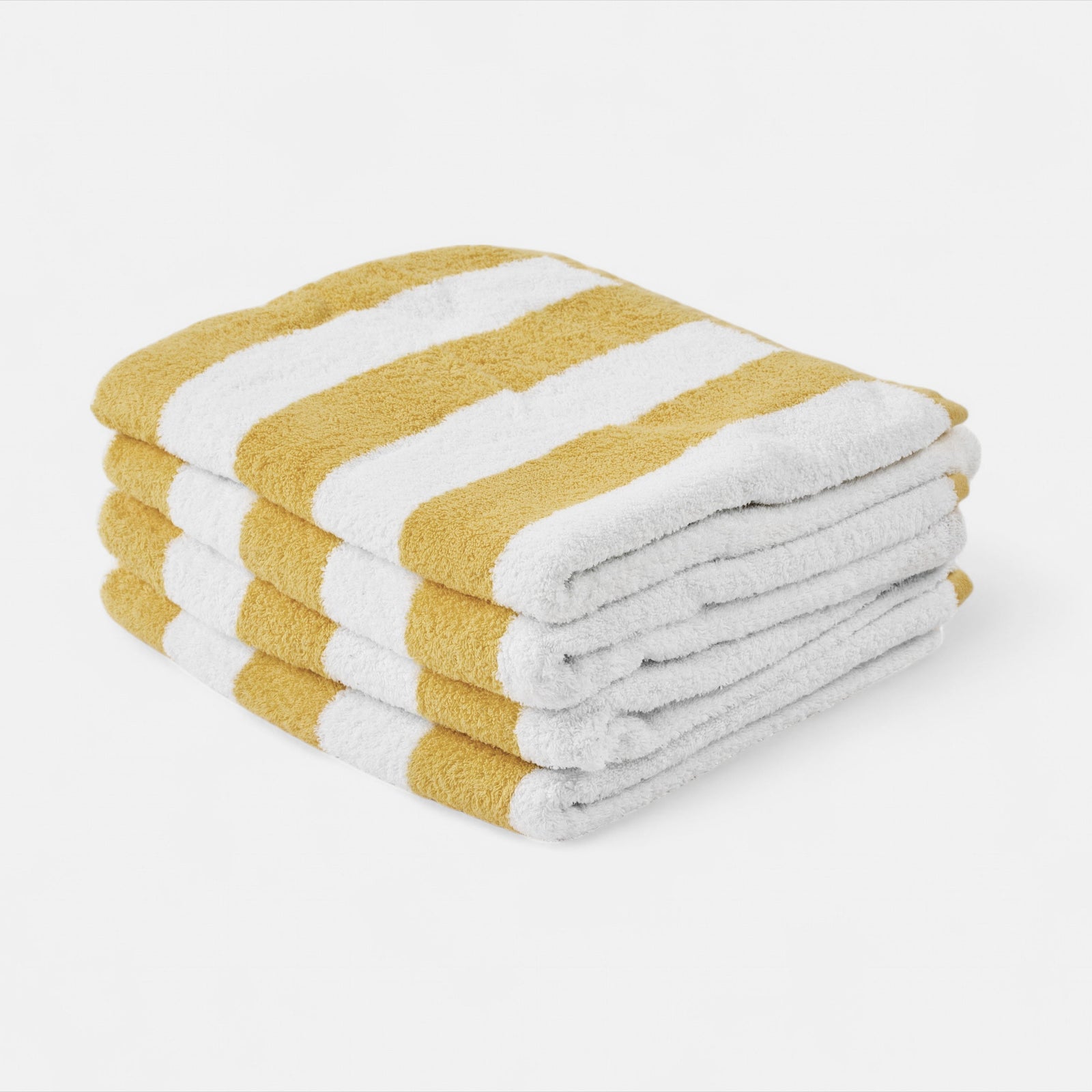 Yellow/White Striped Beach Towel