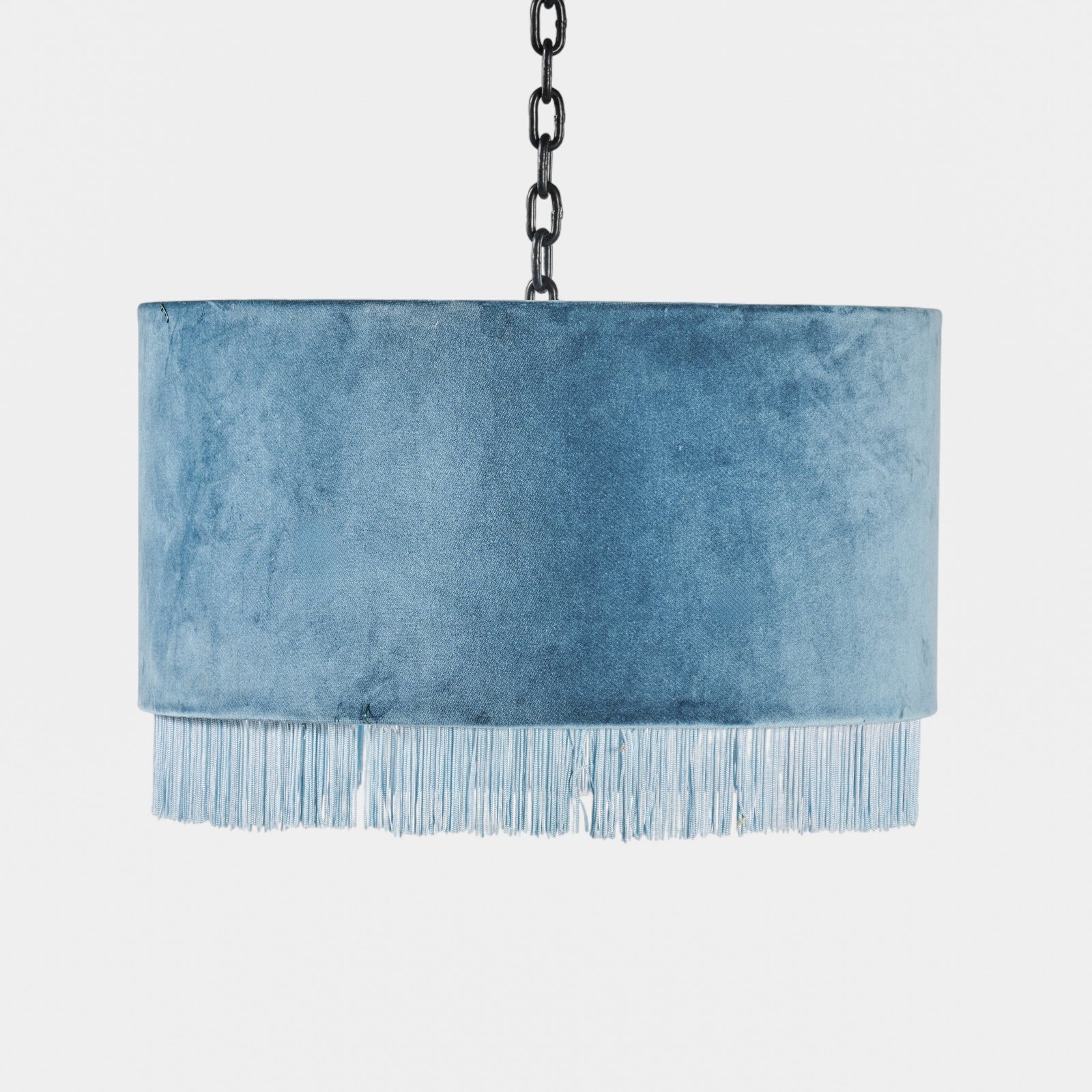 Abat-jour Petrol Blue w/Fringe S M L