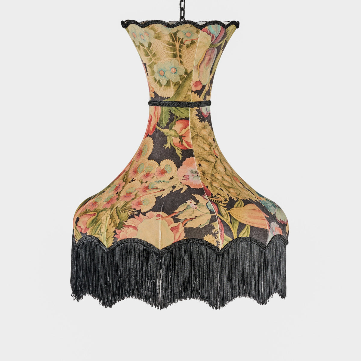 Slim Abat-jour with Floral Fringe Detail