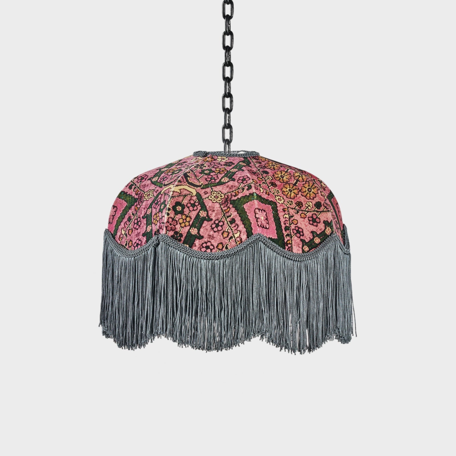 Petite Abat-jour with Floral Fringe Detail