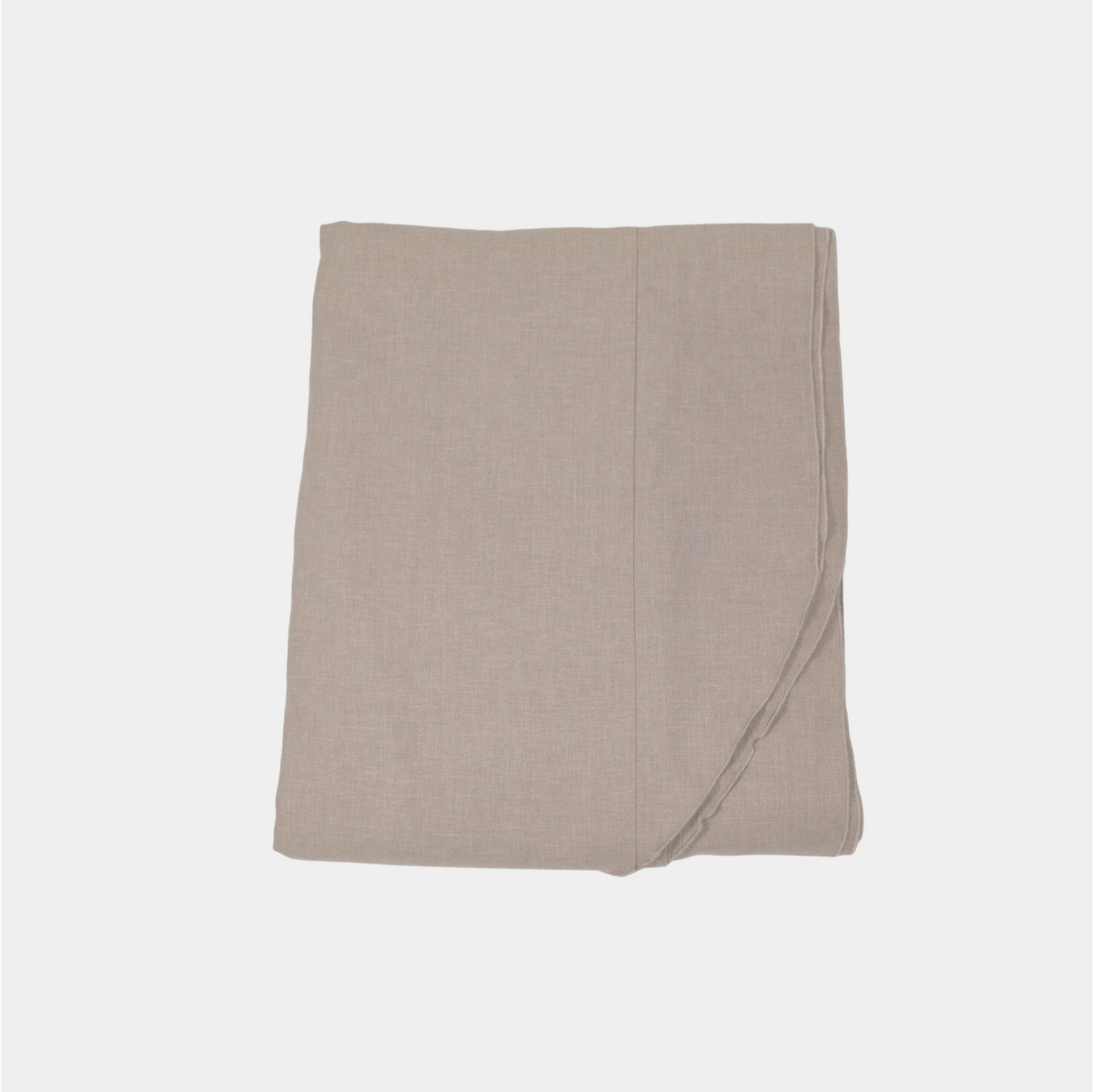 Light Gray Tablecloth W/rolled hem