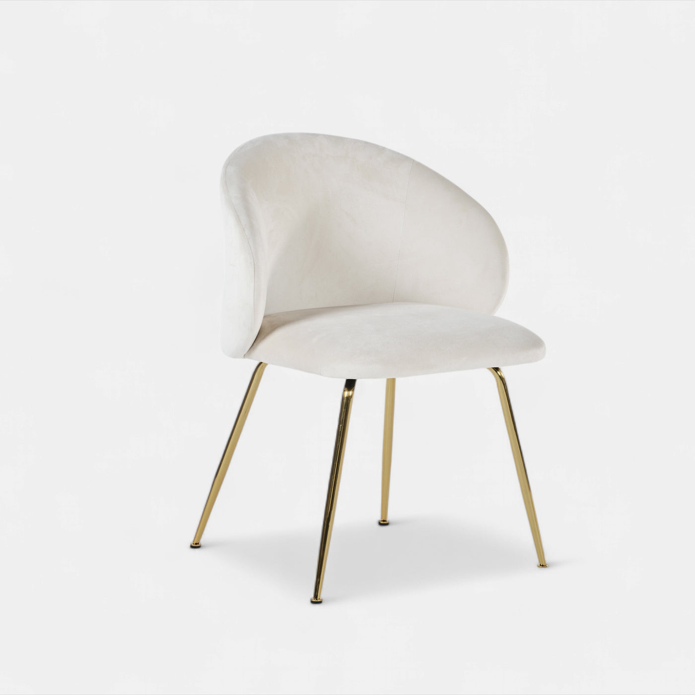 White Velvet Dining Chair