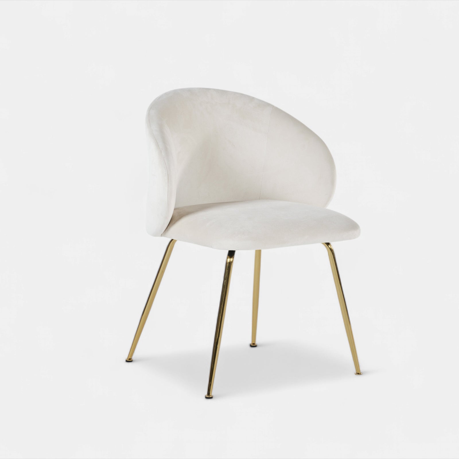 White Velvet Dining Chair