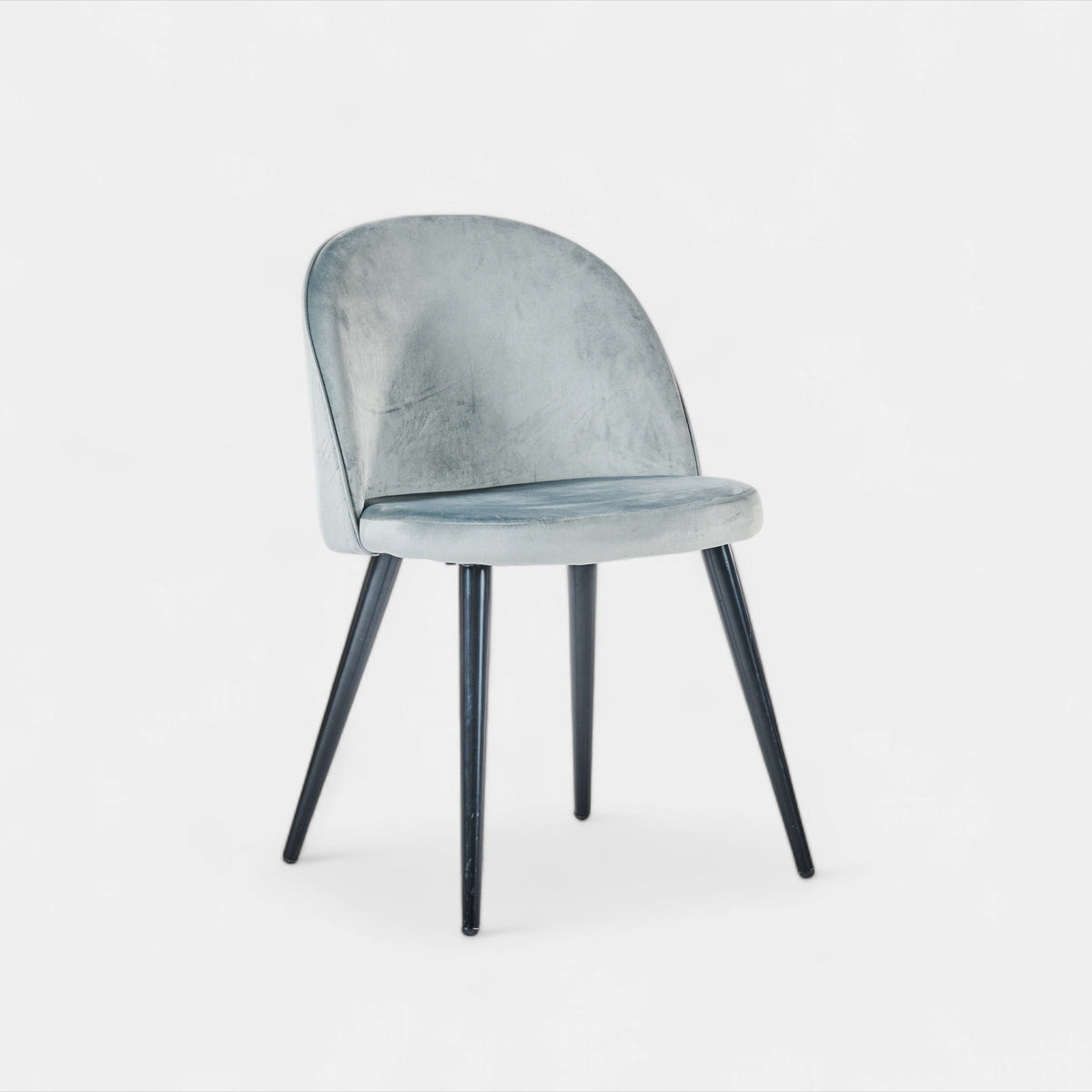 Gray Velvet Dining Chair