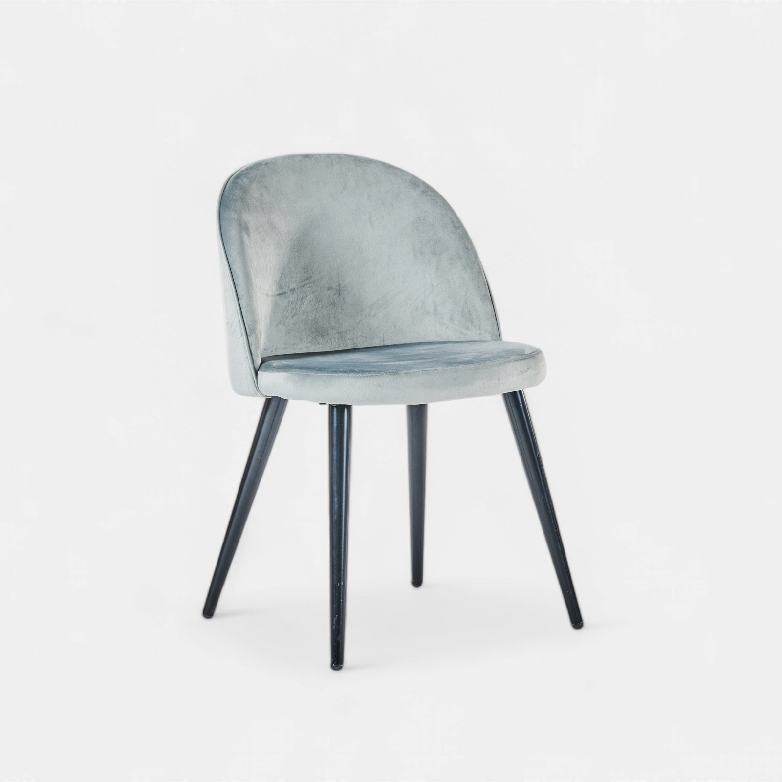 Gray Velvet Dining Chair