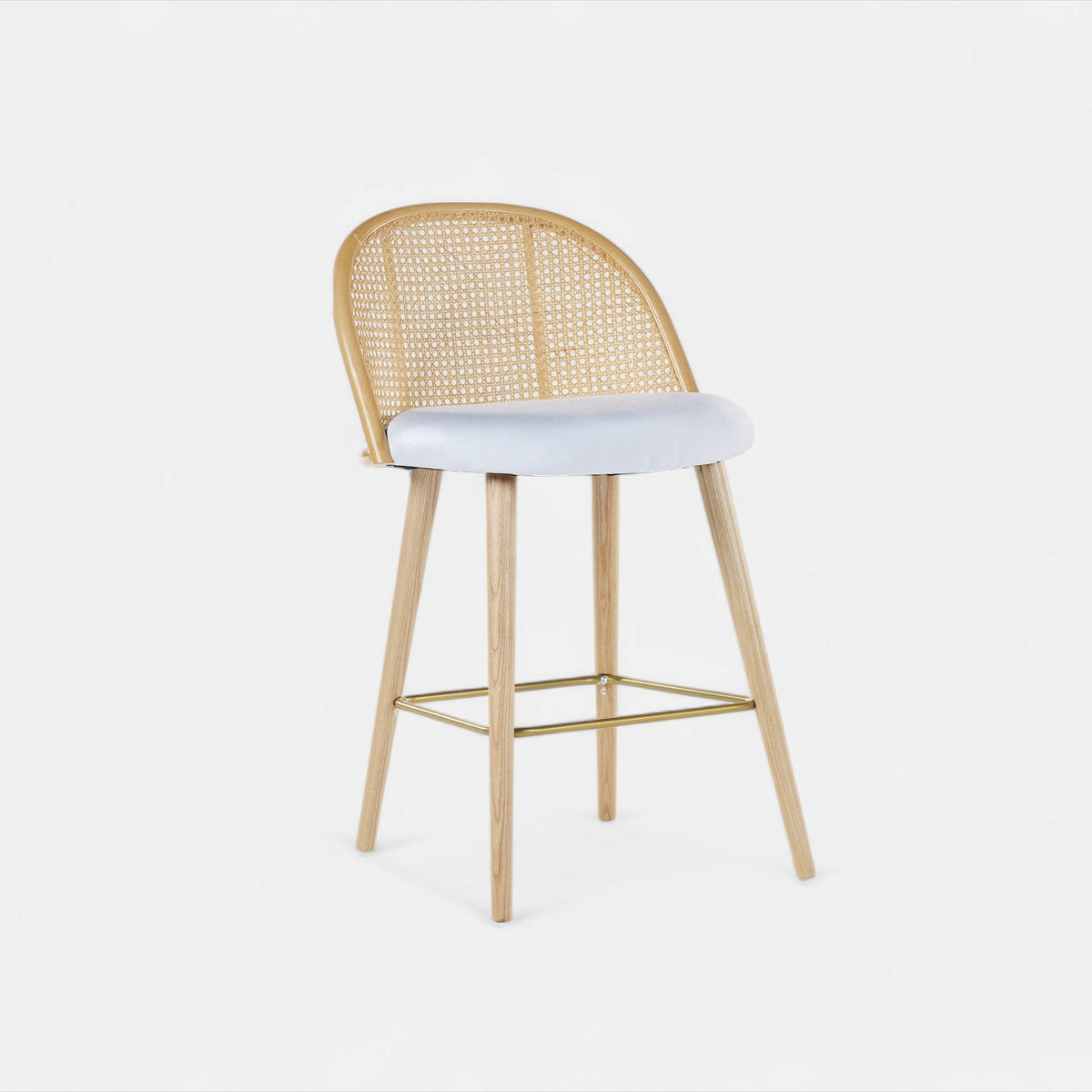 High Rattan Cocktail Chair