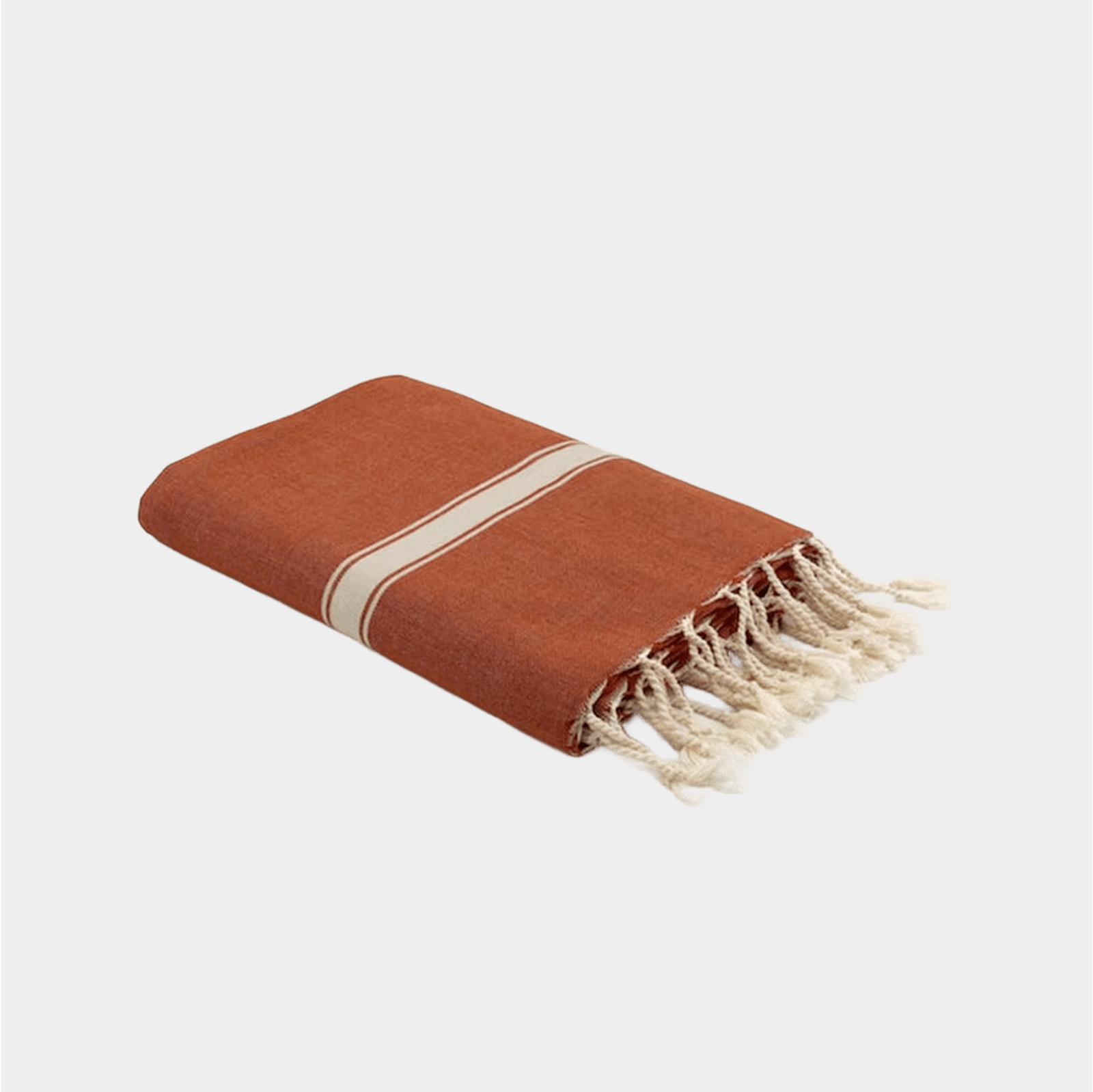 Beach Towel - red w/white stripes
