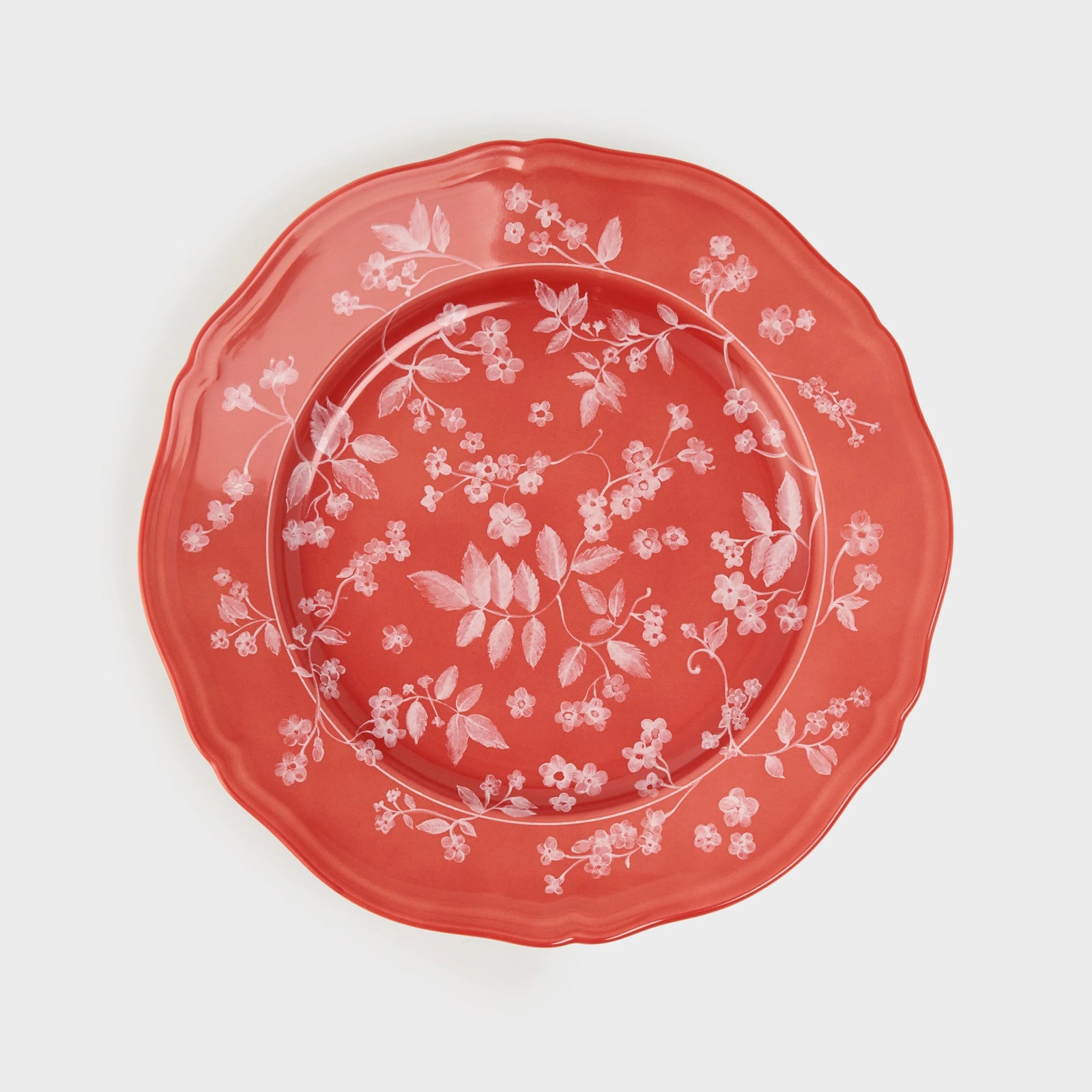 Red Flower Plate