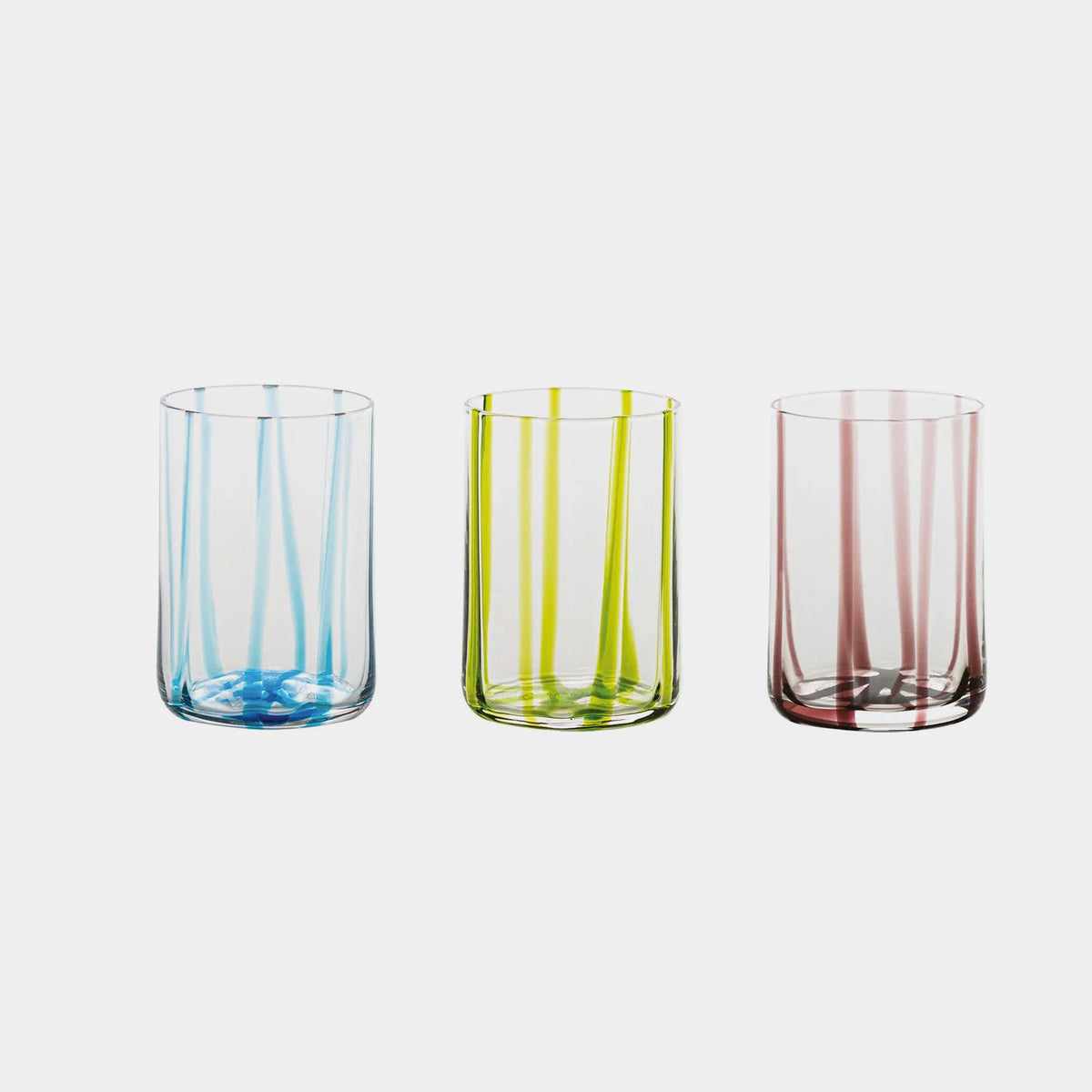Striped Water Glass