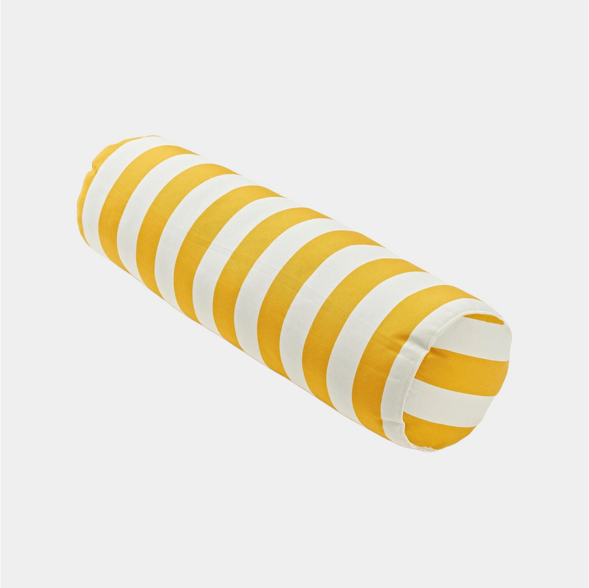 Striped Yellow/White - Cylinder Cushion