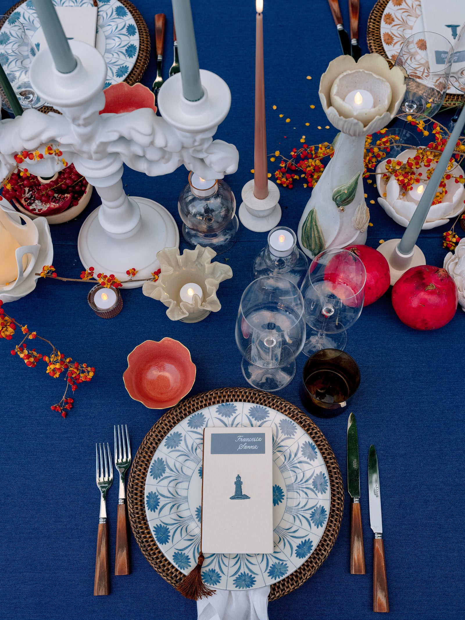 Jeans Blue Tablecloth