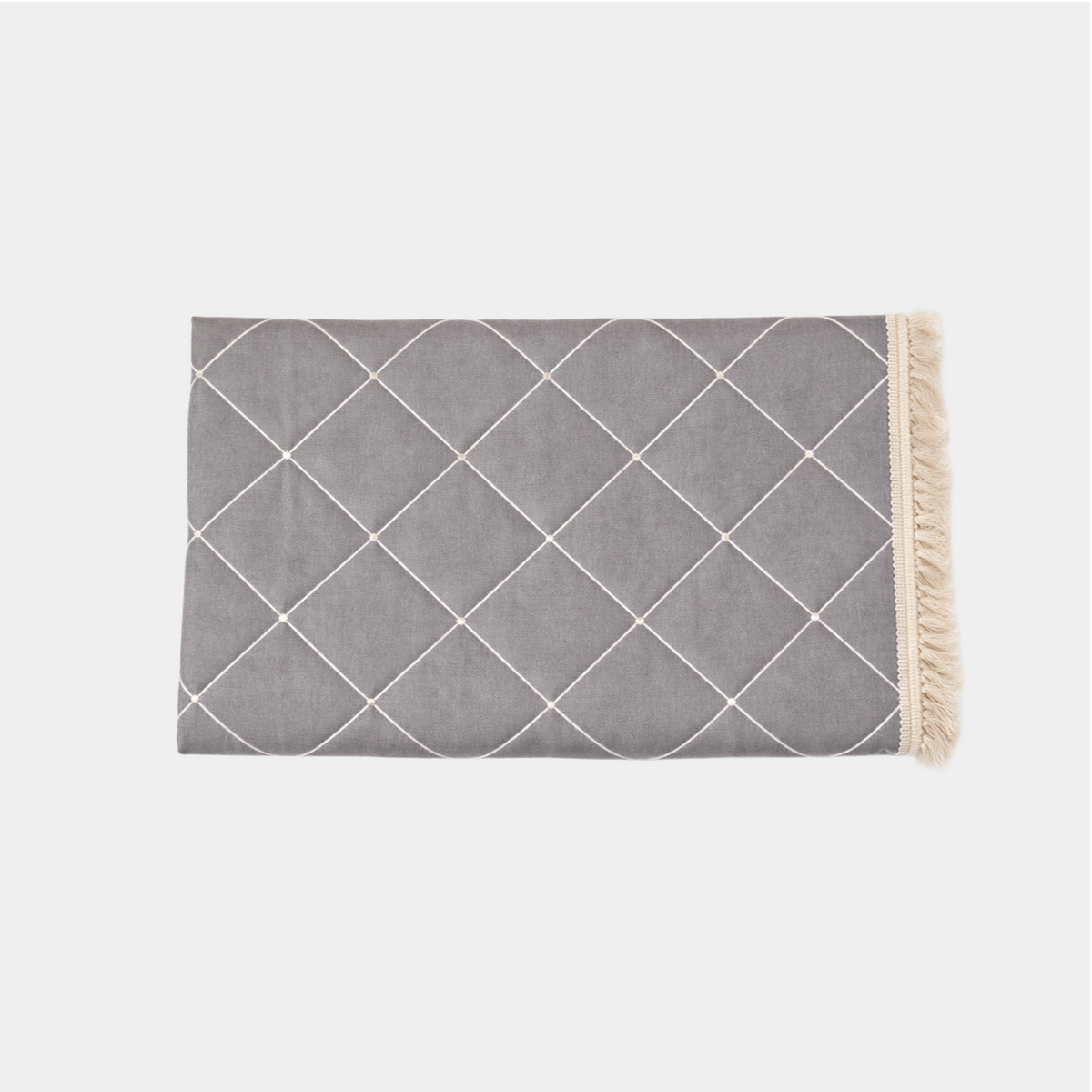 Passalacqua Tablecloth - Grey/White- round