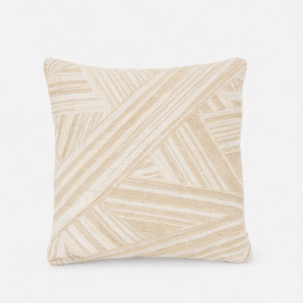 Bamboo Beige/White Cushion