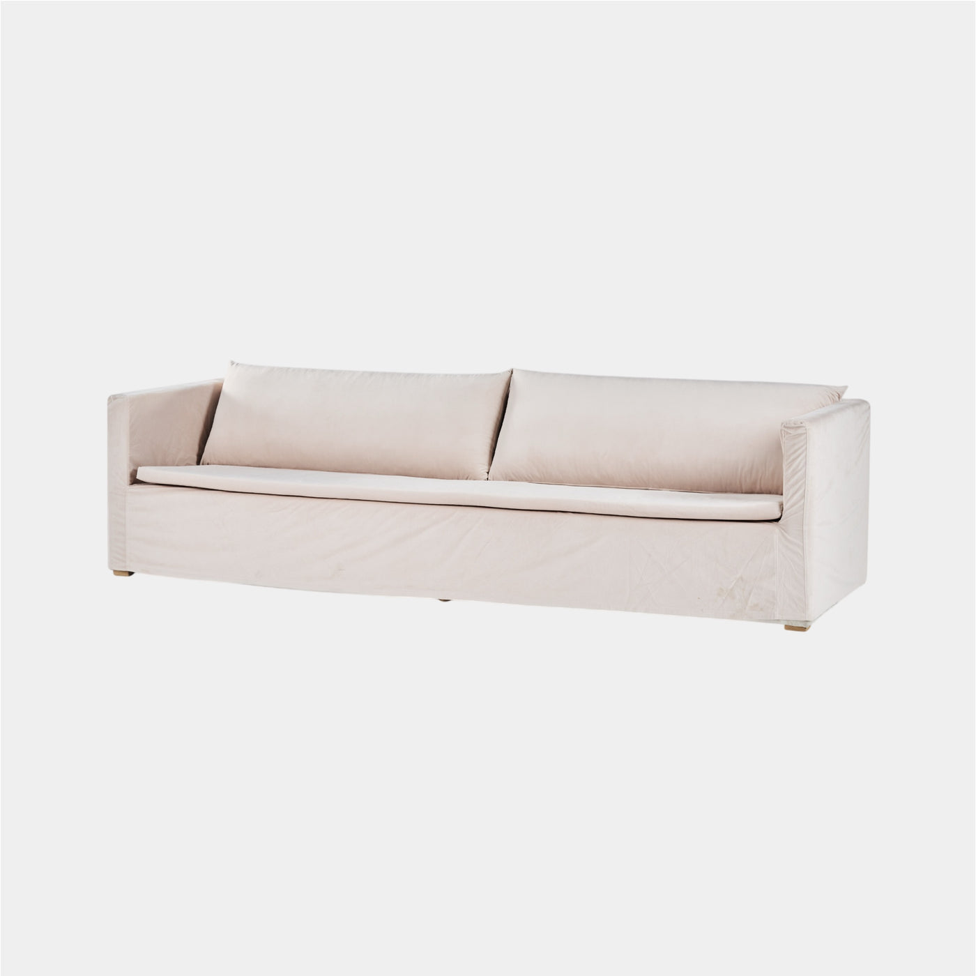 Cream Velvet Sofa