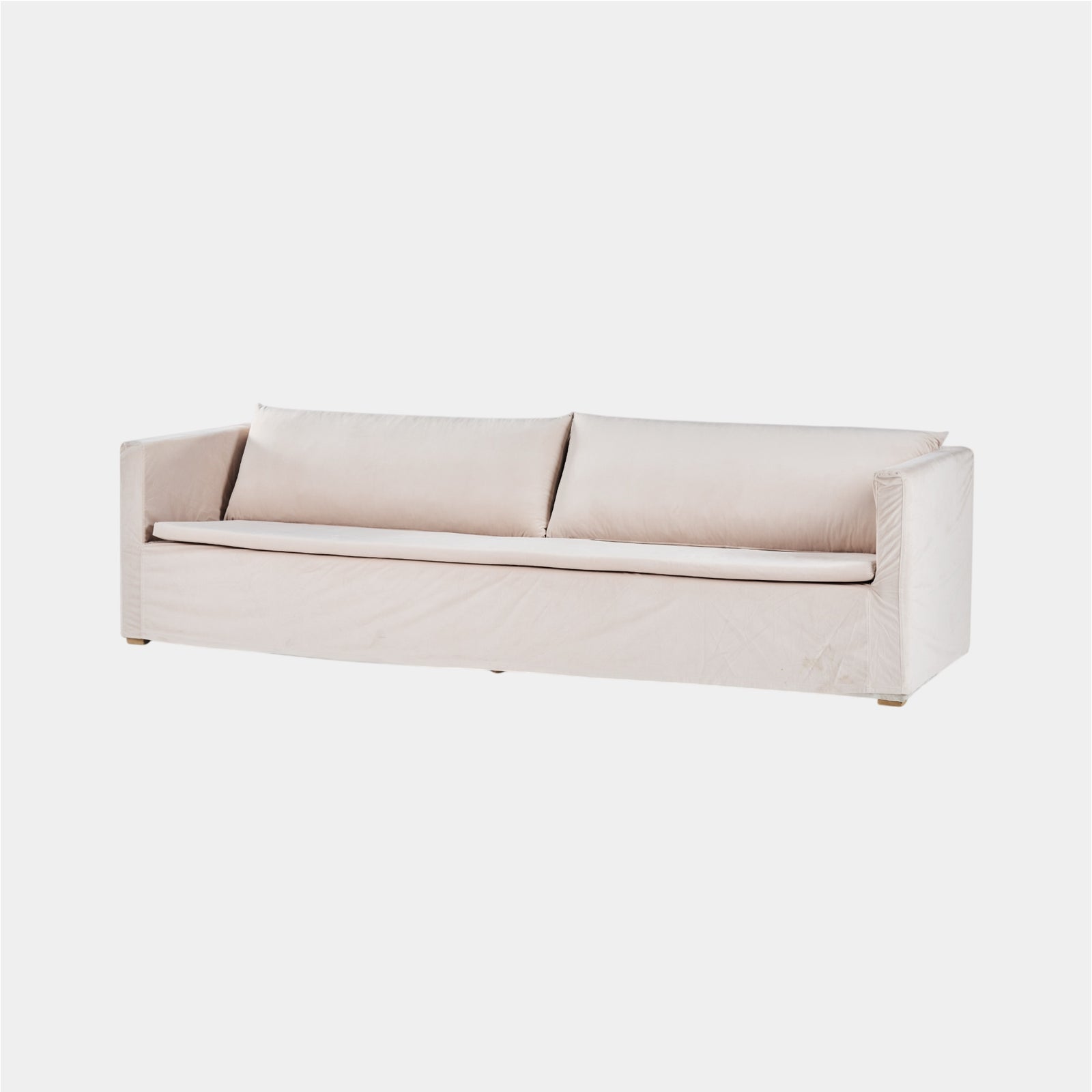 Cream Velvet Sofa