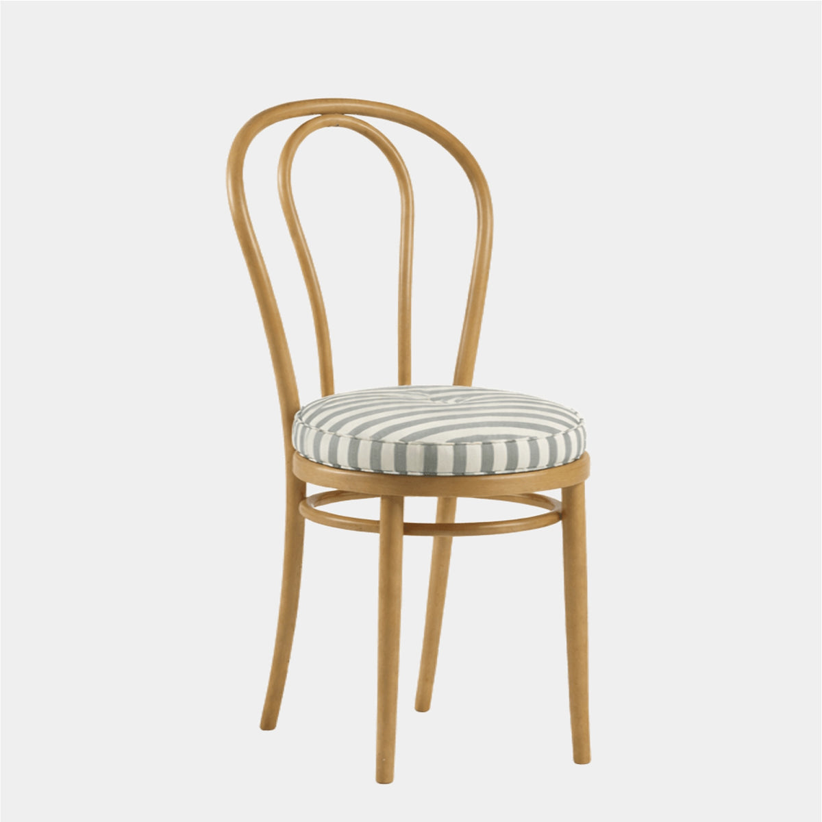 Artist brush stripe round cushion petrol